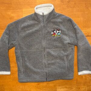 ✨ Vintage Disneyland Resort Mickey & Minnie Hearts Fleece Jacket ✨